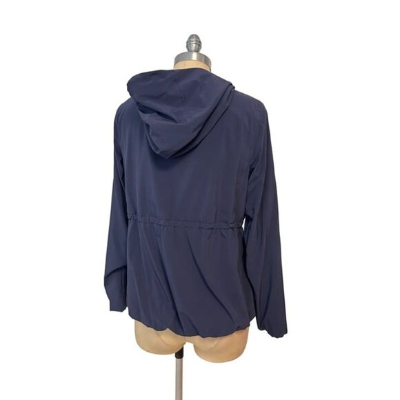 Lululemon Rare Belle Hooded Navy Blue Jacket Size 8 - Picture 3 of 5